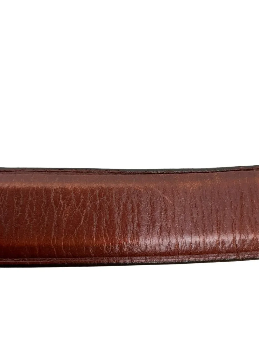 Banana Republic Leather Belt With Gold-Tone Buckle Mens 38 Brown